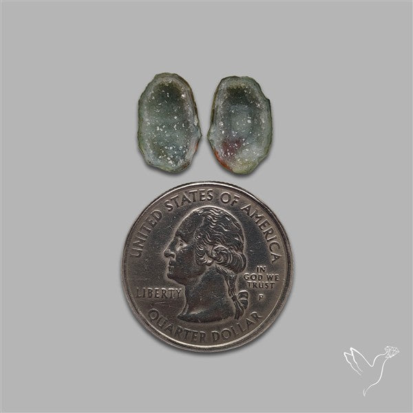 Geode Druzy Pair