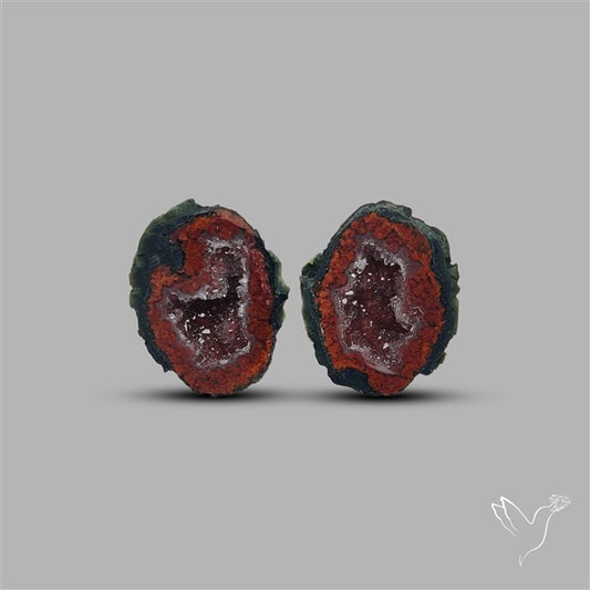 Geode Druzy Pair