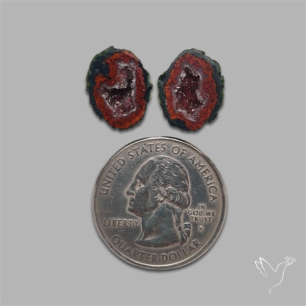 Geode Druzy Pair
