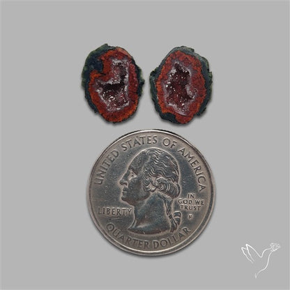 Geode Druzy Pair