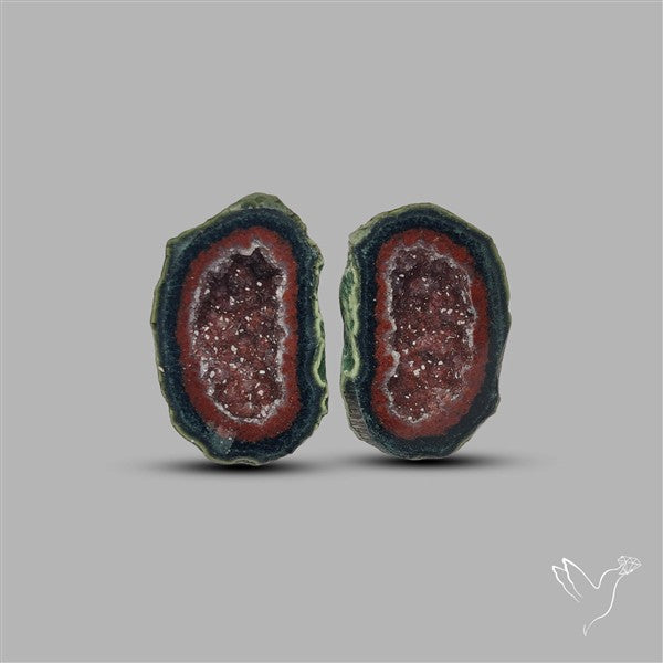 Geode Druzy Pair