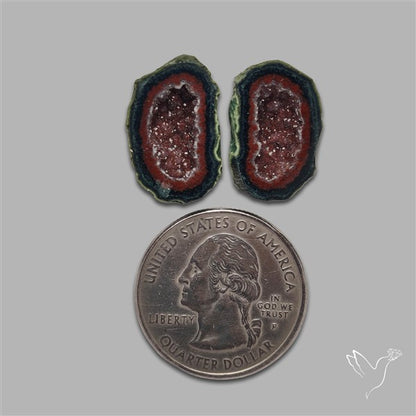 Geode Druzy Pair