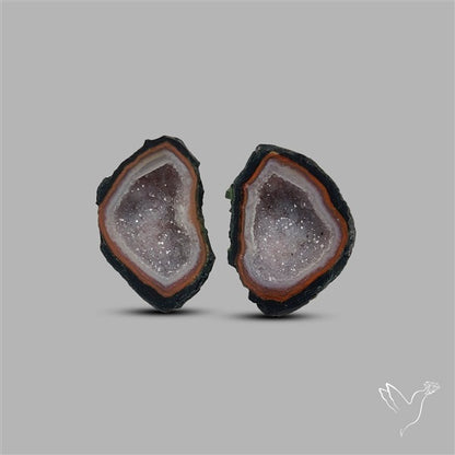Geode Druzy Pair