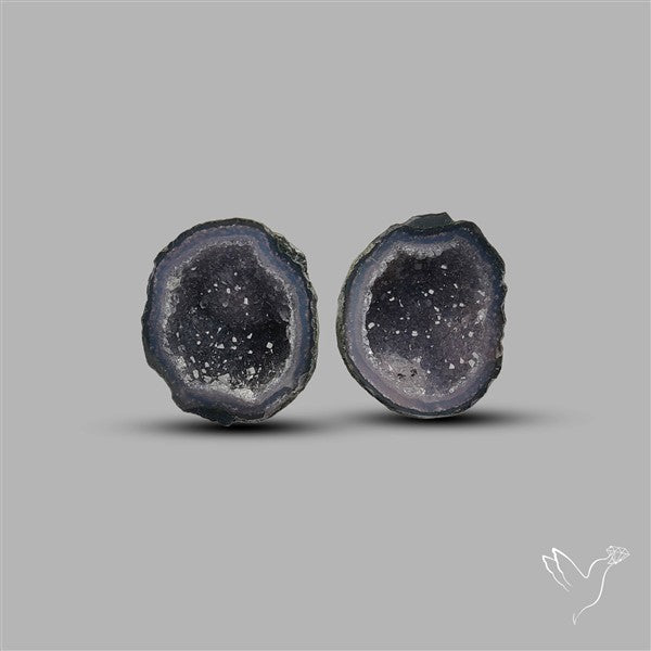 Geode Druzy Pair