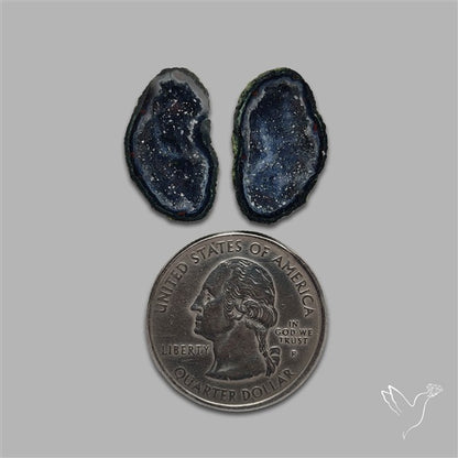 Geode Druzy Pair