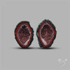 Large Geode Druzy Pair