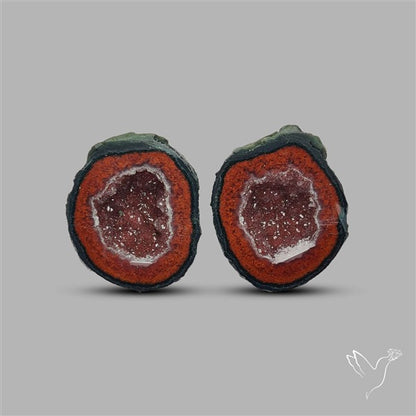 Geode Druzy Pair