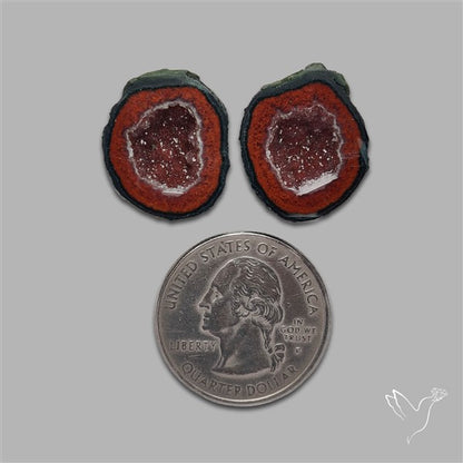Geode Druzy Pair