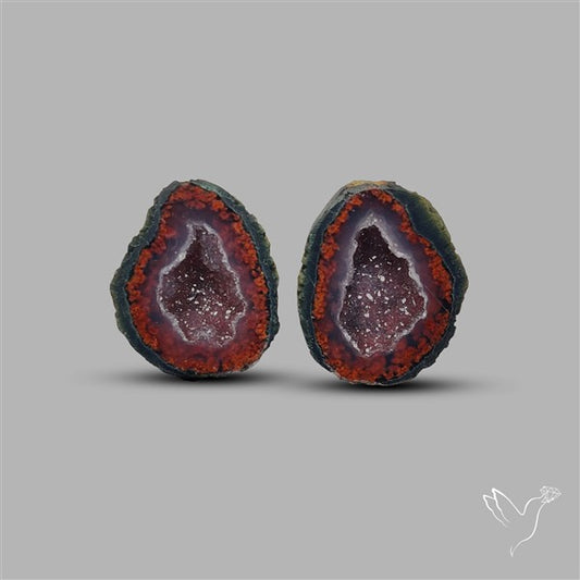 Geode Druzy Pair
