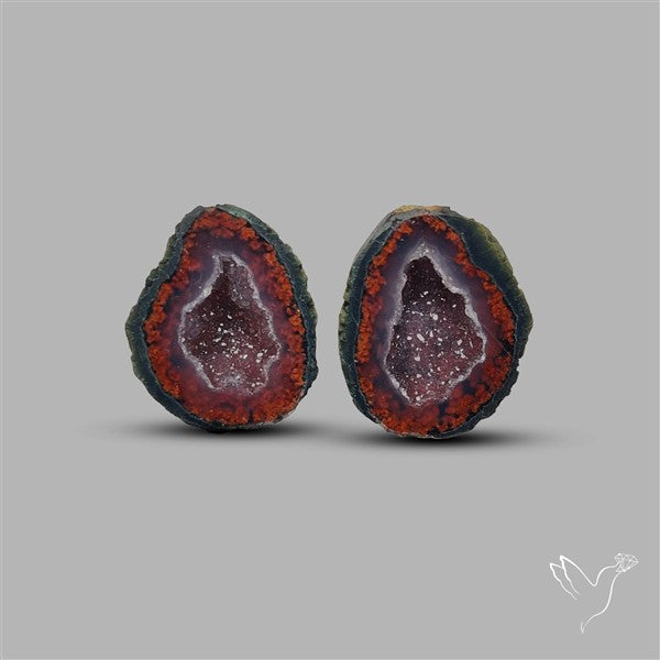 Geode Druzy Pair