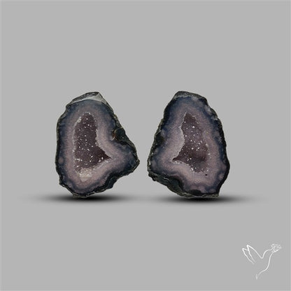Geode Druzy Pair