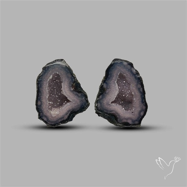 Geode Druzy Pair