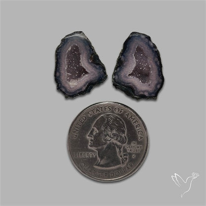 Geode Druzy Pair