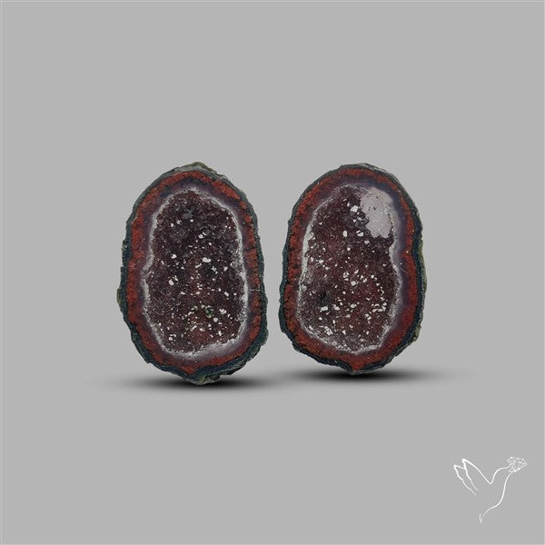 Geode Druzy Pair