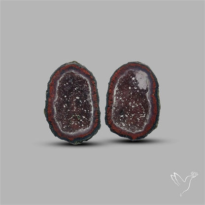 Geode Druzy Pair