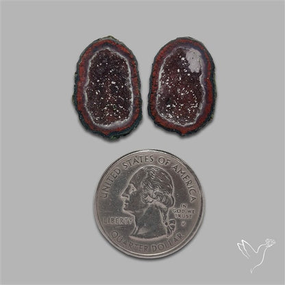 Geode Druzy Pair