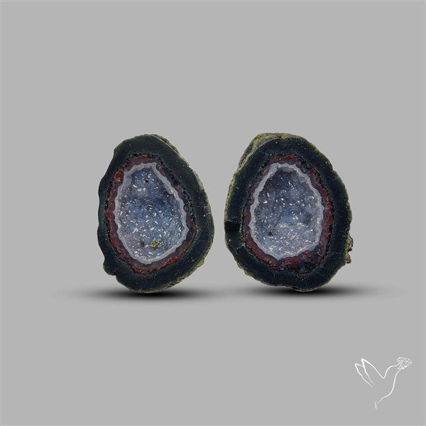 Geode Druzy Pair