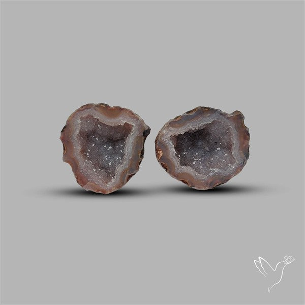 Geode Druzy Pair