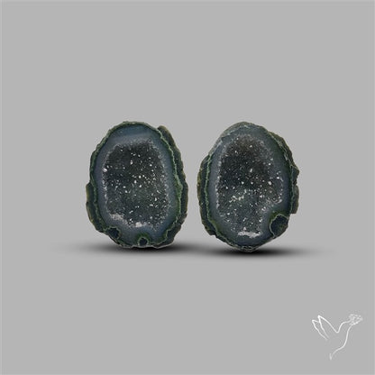 Geode Druzy Pair