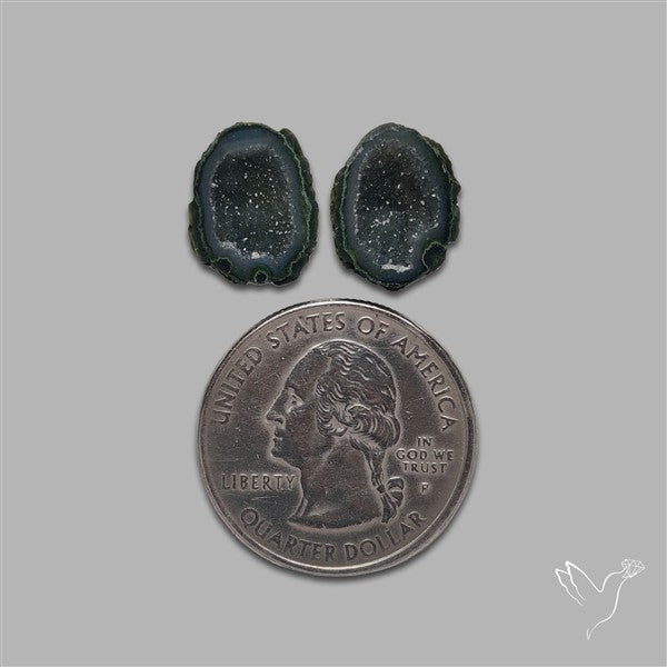 Geode Druzy Pair