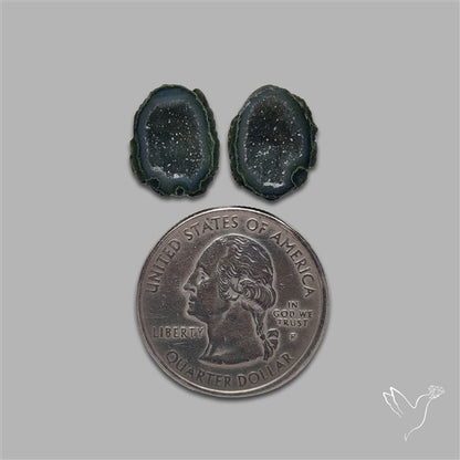 Geode Druzy Pair