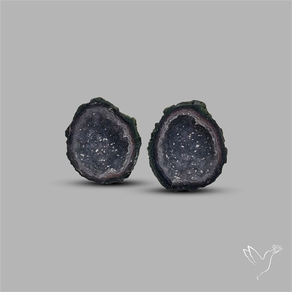 Geode Druzy Pair