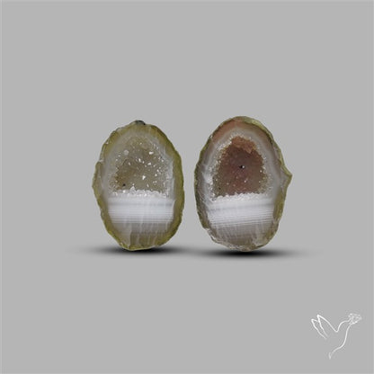 Geode Druzy Pair