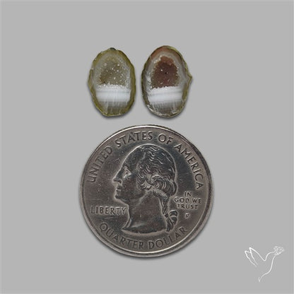 Geode Druzy Pair