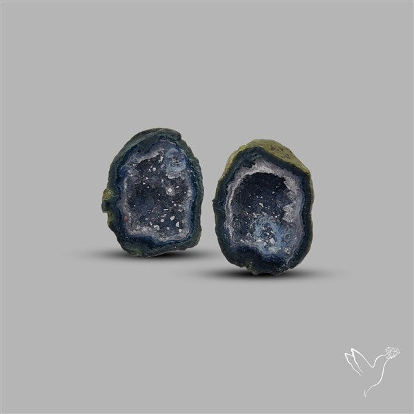 Geode Druzy Pair