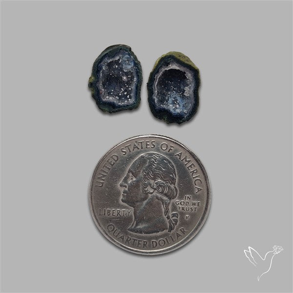 Geode Druzy Pair