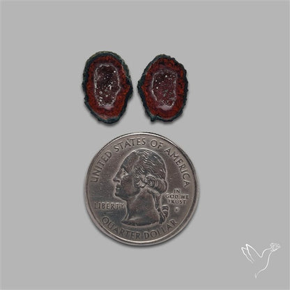 Geode Druzy Pair