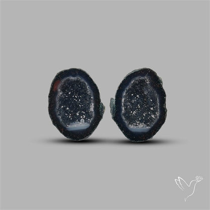 Geode Druzy Pair