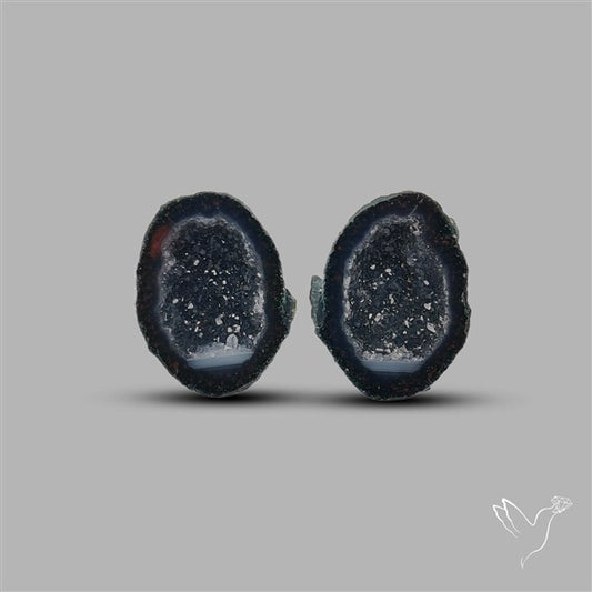Geode Druzy Pair
