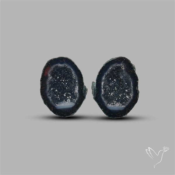 Geode Druzy Pair