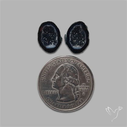 Geode Druzy Pair