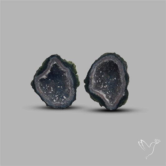 Geode Druzy Pair