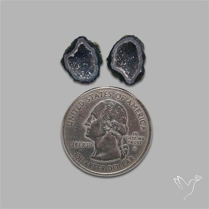 Geode Druzy Pair