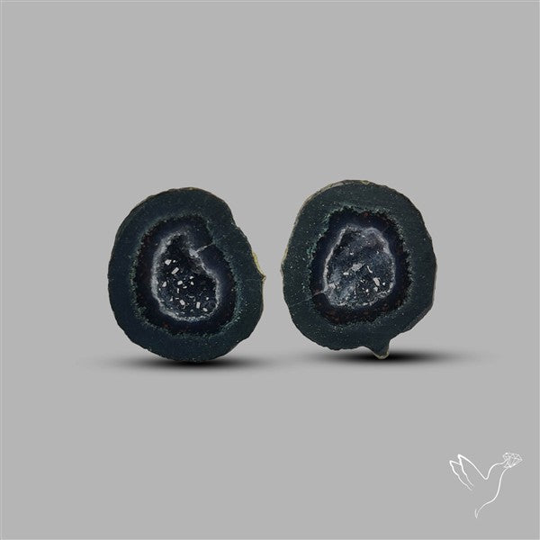 Geode Druzy Pair