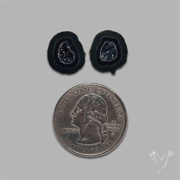Geode Druzy Pair
