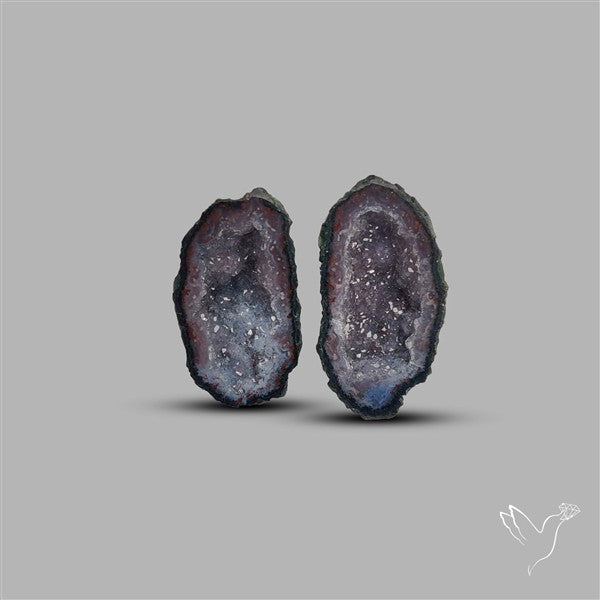 Geode Druzy Pair