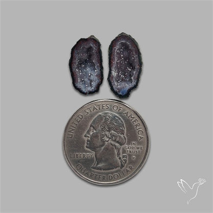 Geode Druzy Pair