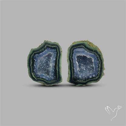 Geode Druzy Pair