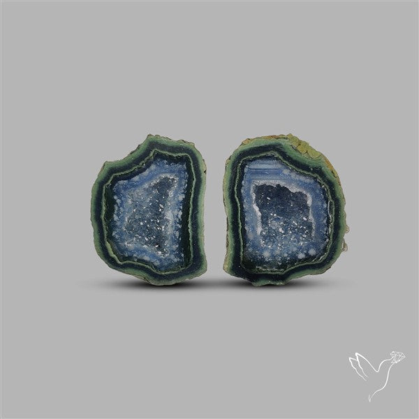 Geode Druzy Pair