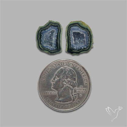 Geode Druzy Pair