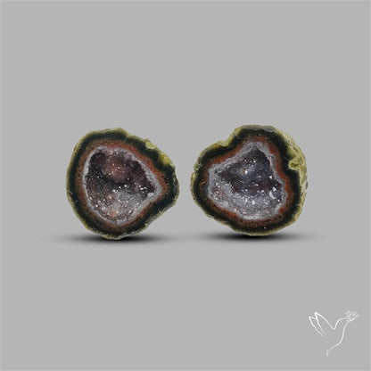 Geode Druzy Pair