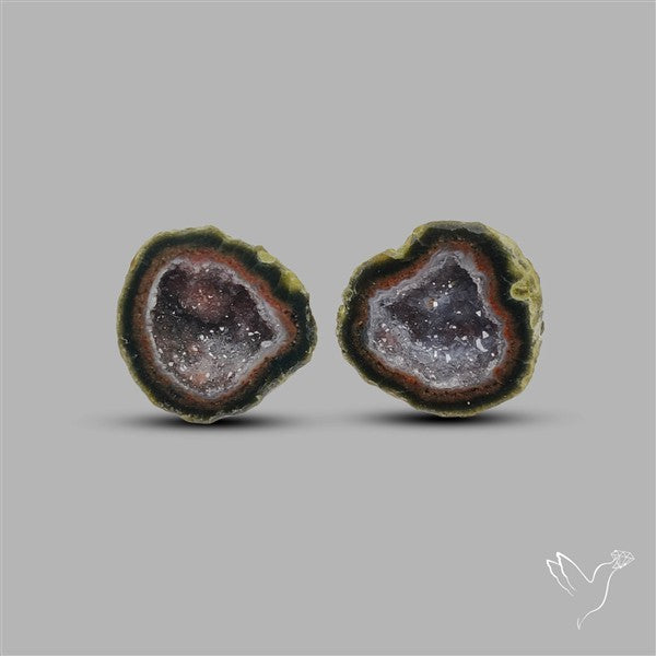 Geode Druzy Pair