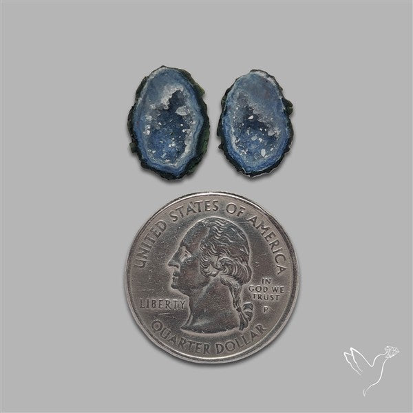 Geode Druzy Pair