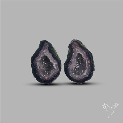 Geode Druzy Pair