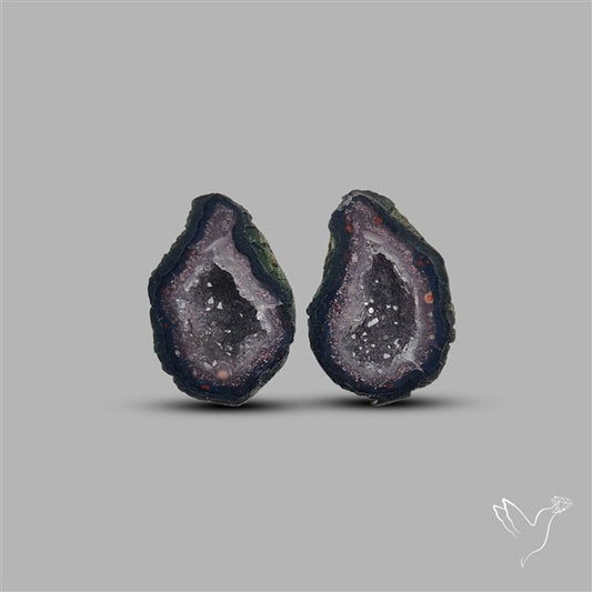 Geode Druzy Pair