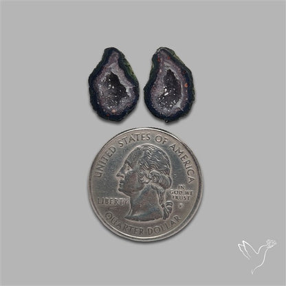 Geode Druzy Pair